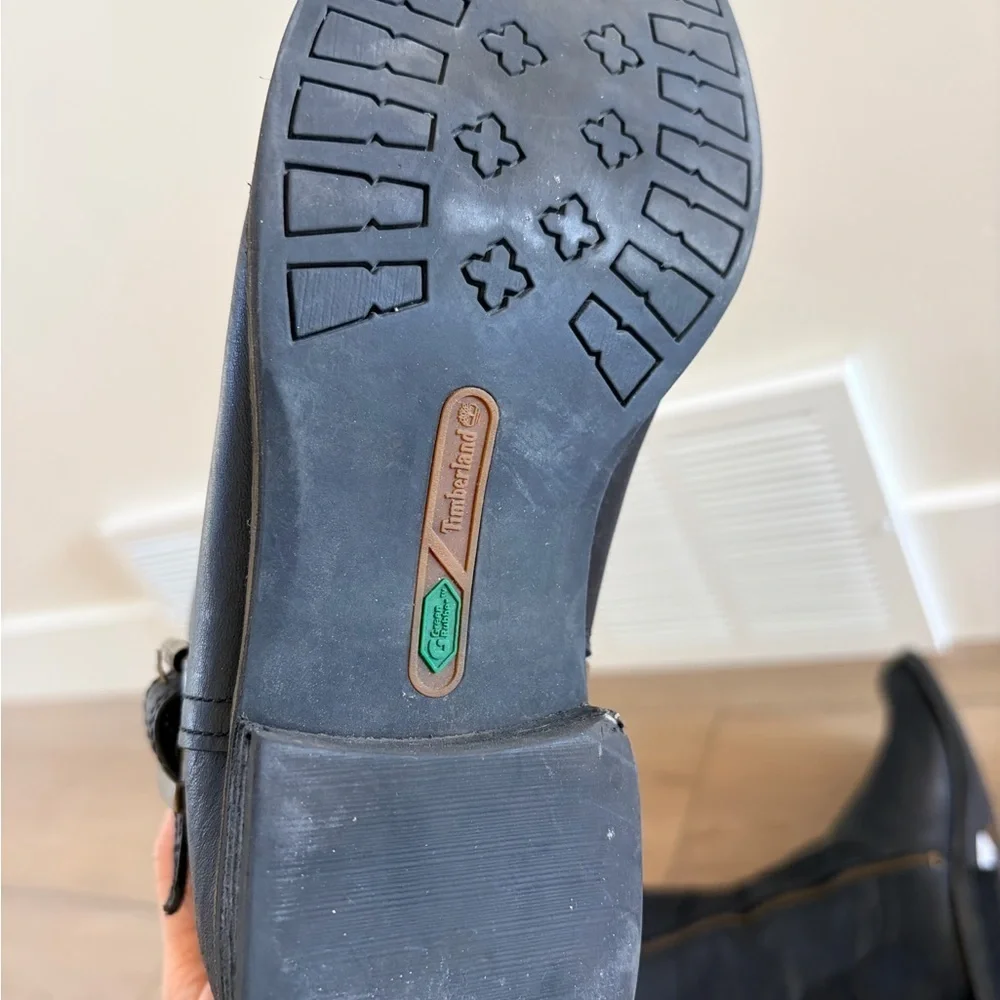 Timberland Savin Hill Black Leather Riding Boots